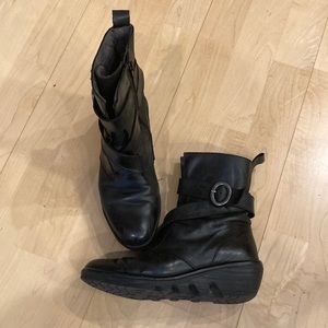 Fly London Black Ankle Boots